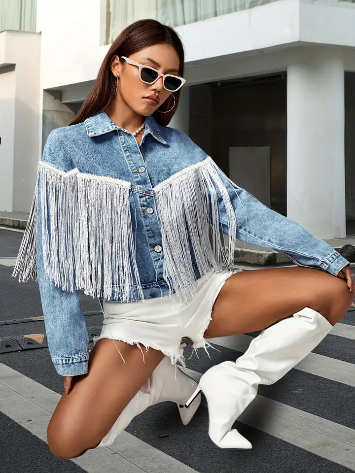 Siena Trendy Denim Jacket - Elena Harper