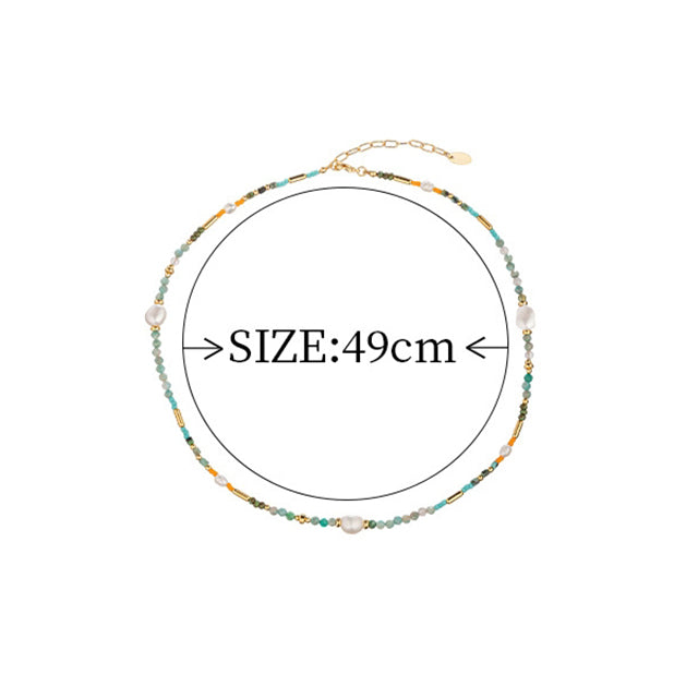 Bohemian Colorful Bead Necklace, view 7 - Elena Harper