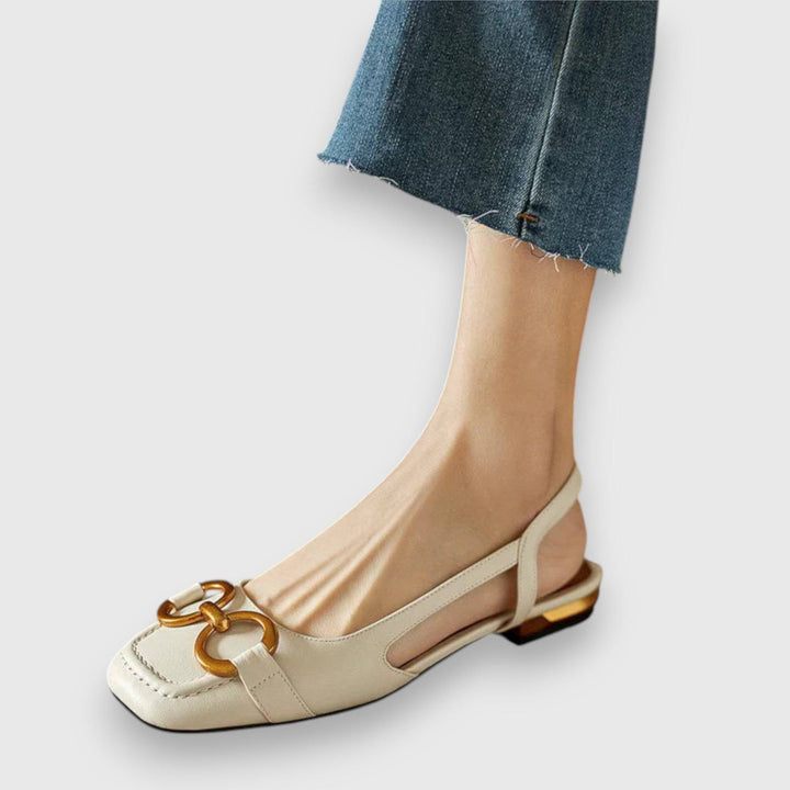 Demyra™ comfortable sandals by Emma & Rose Cape Town with tan straps and cushioned soles, perfect for casual wear.