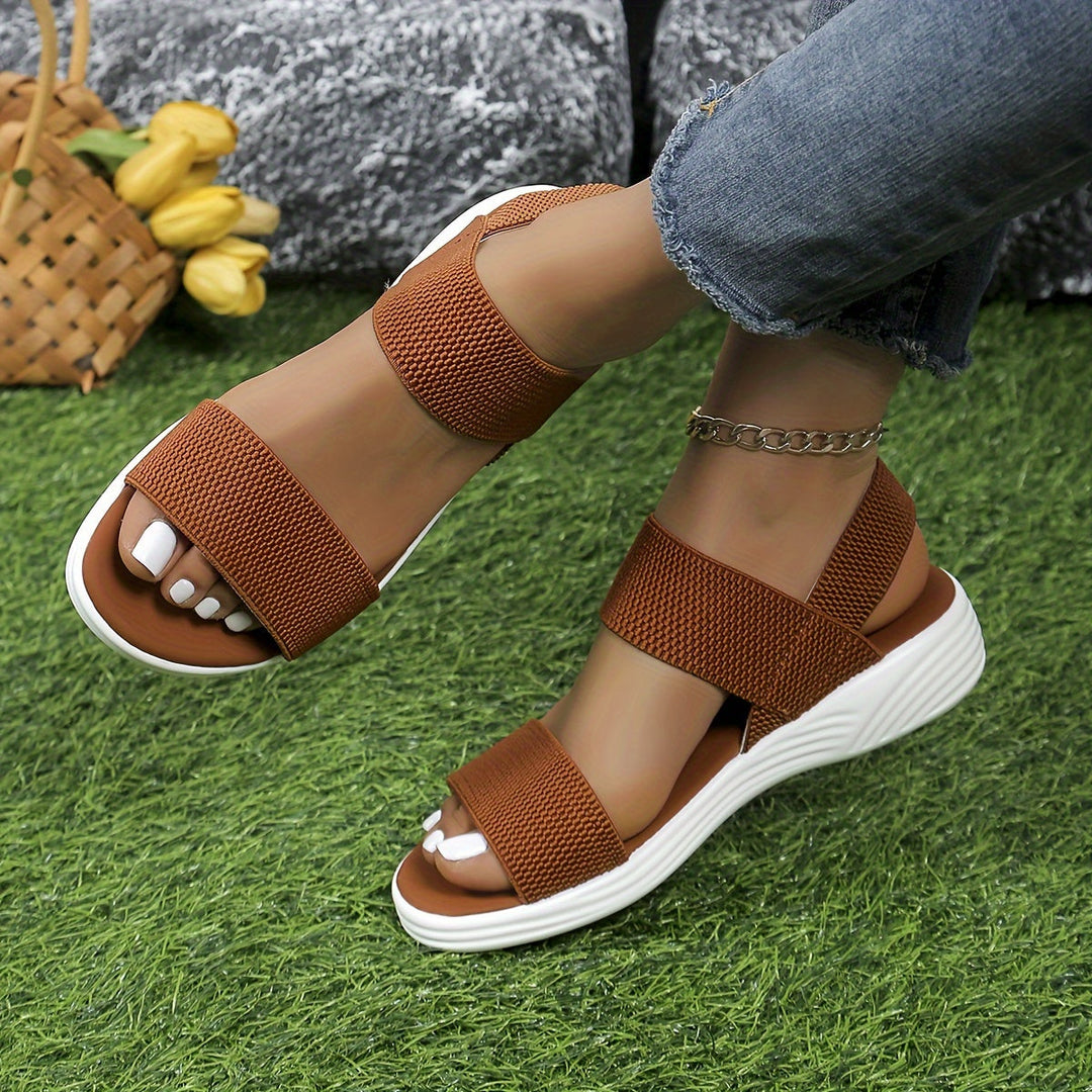 Leocadia | Lightweight Women's Sandals with Elastic Straps for Summer