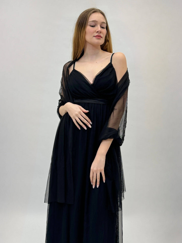 Gisella™ flowing dress by Emma & Rose Cape Town, elegant abiti with soft fabric and a graceful silhouette.