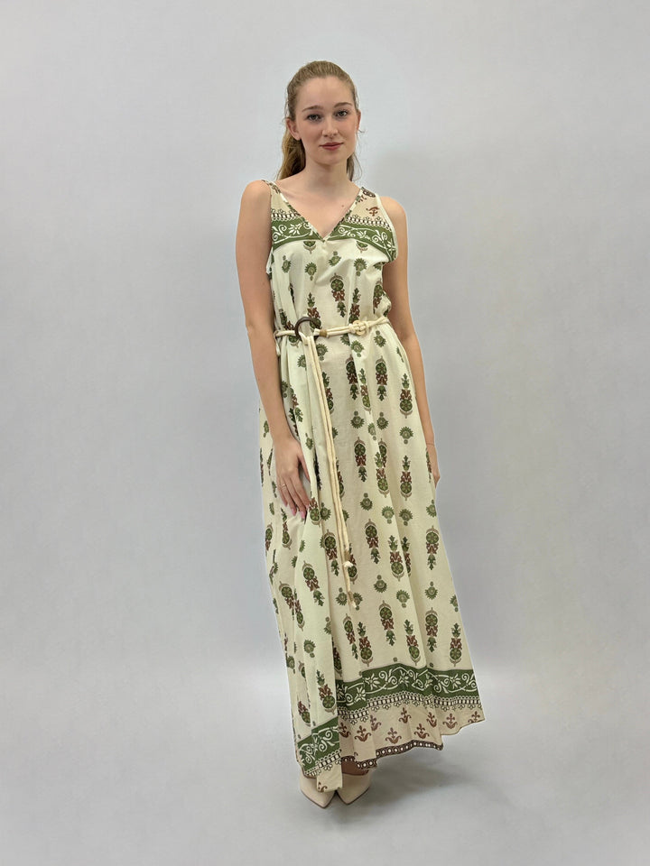 Johanna™  |  Sleeveless Dress Waist V-Neck