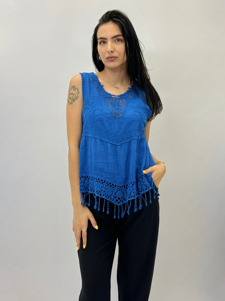 Greer™  |  soft luxurious fabrics Tank Top Embroidery