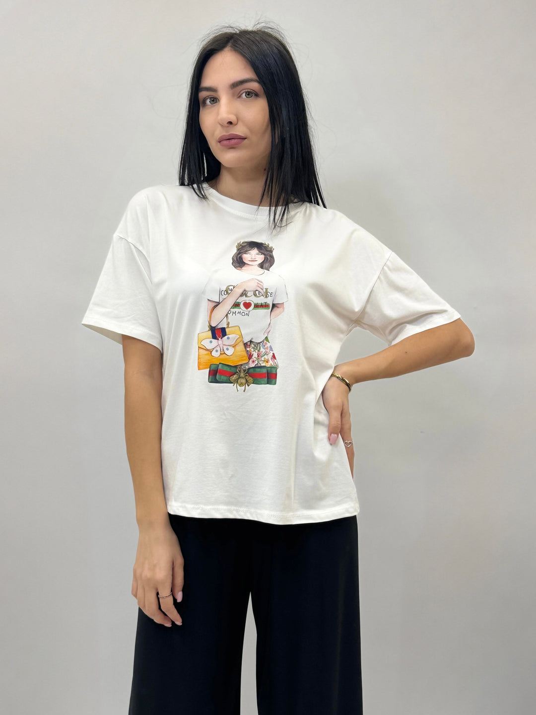 Sanne™  |  Printed Oversized T-shirt