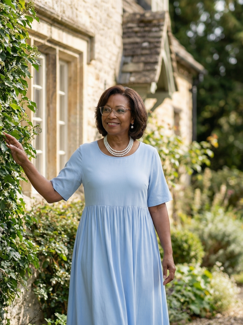 Ciren Simple Gather Midi Dress - Elena Harper