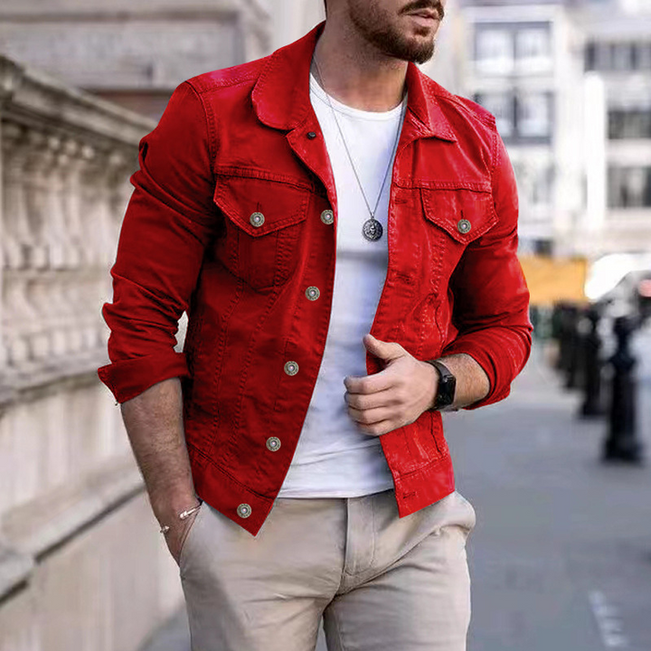 Men's Classic Dyed Denim Jacket - Timeless & Versatile Style