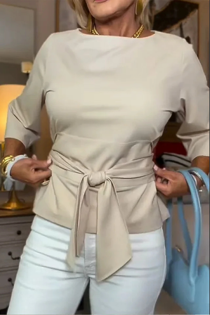 Dara™  |  Tie Waist Flattering Top