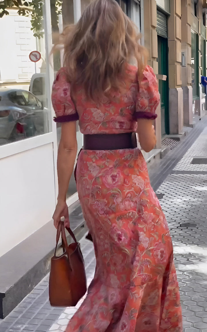 Bellamy Romantic Pink Maxi Outfit - Elena Harper