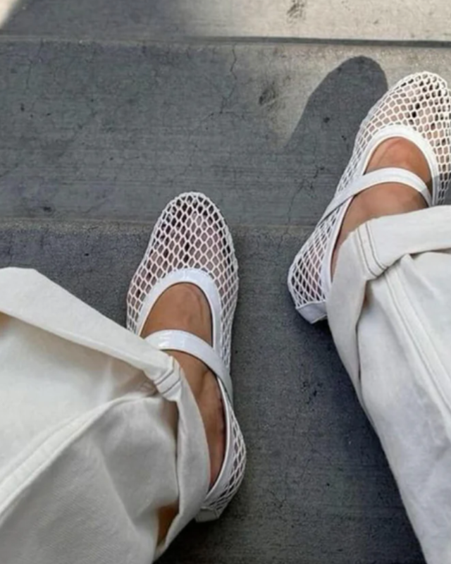 Ladies' Mary Jane Mesh Shoes - Lightweight Timeless Silhouette