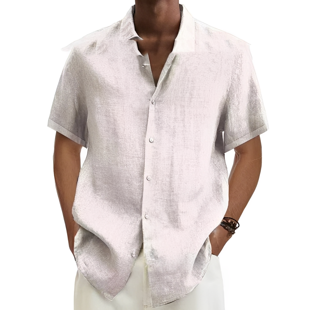 Aamon Lightweight Men's Summer Shirt, view 2 - Elena Harper