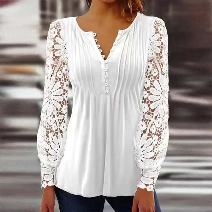 Women's Elegant Everyday Top Versatile Style, view 5 - Elena Harper