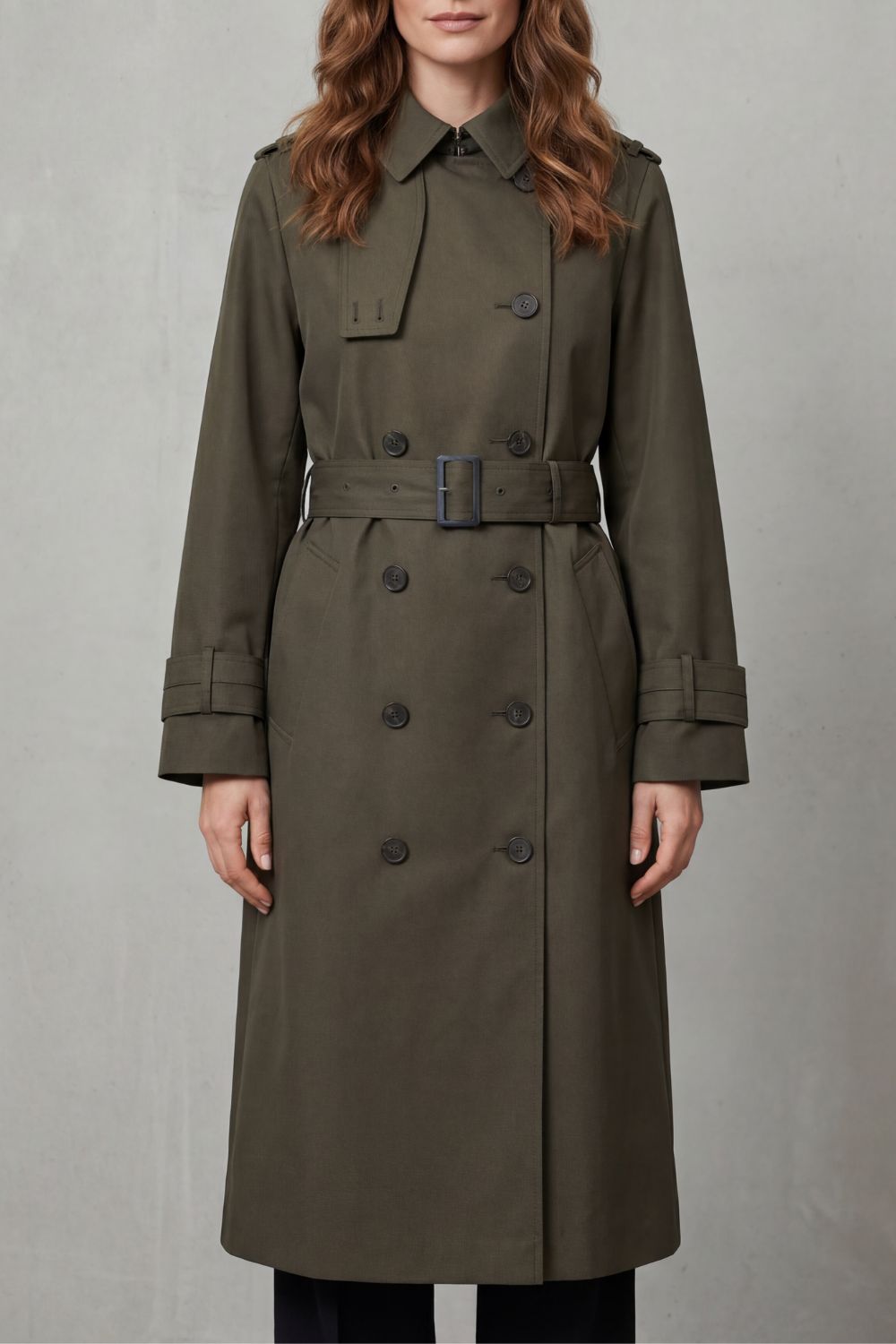 Women's Timeless Double-Breasted Trench Coat Wilhelmina, view 6 - Elena Harper