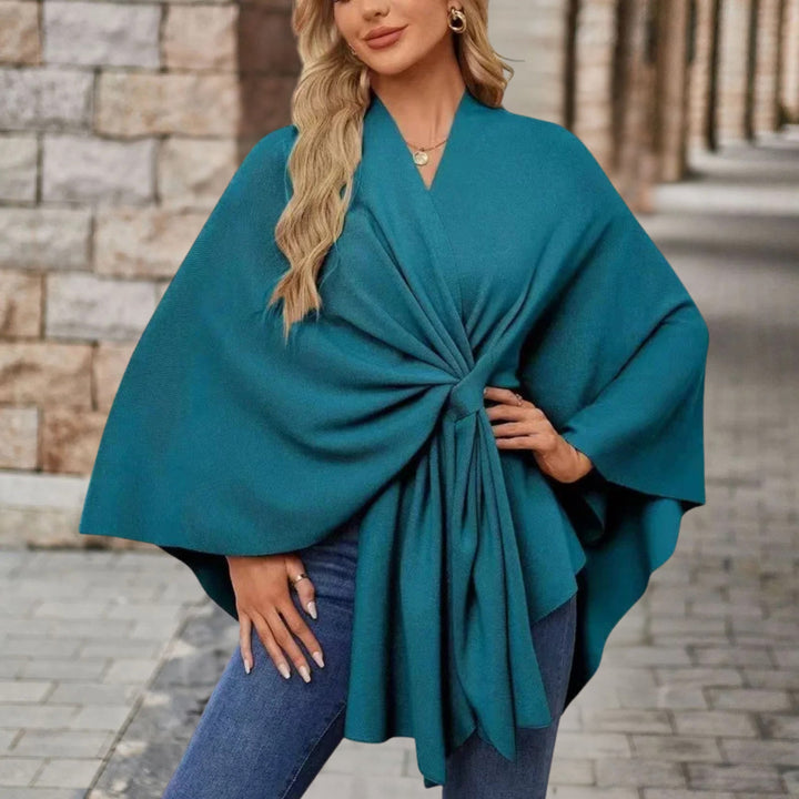 Veronika | Women's Cape-Style Top with Front Knot