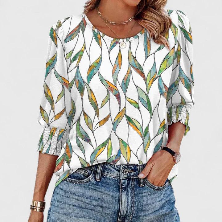 Solara™  |  Elegant Smocked Top