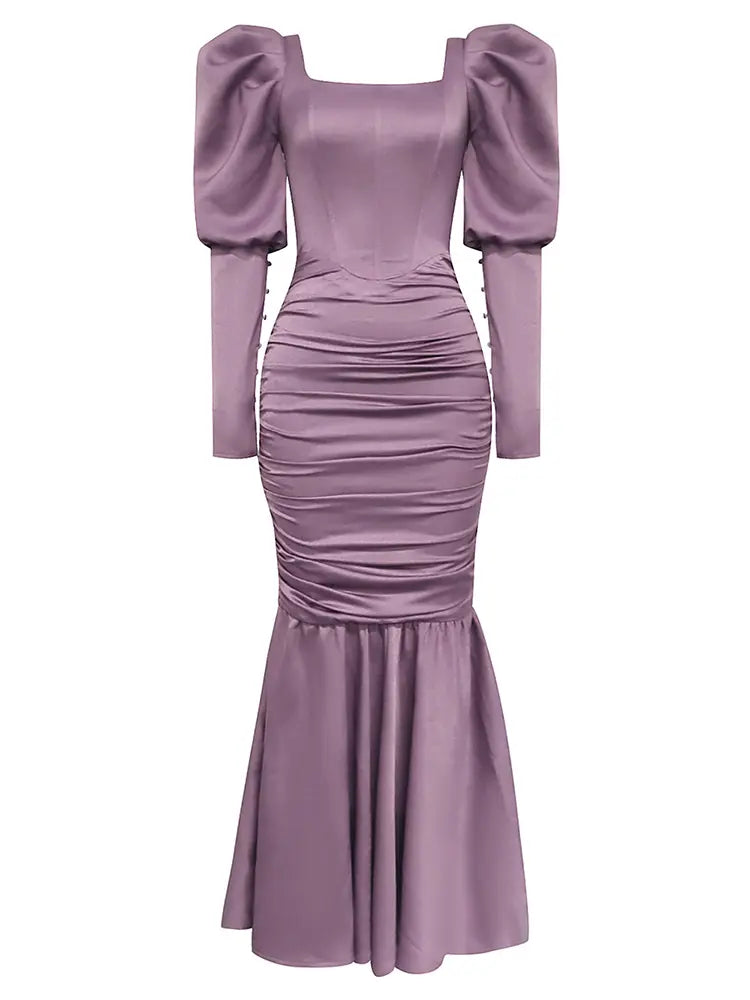 Sexy Strapless Ruffle Ruched Dress