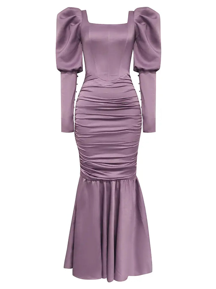 Sexy Strapless Ruffle Ruched Dress