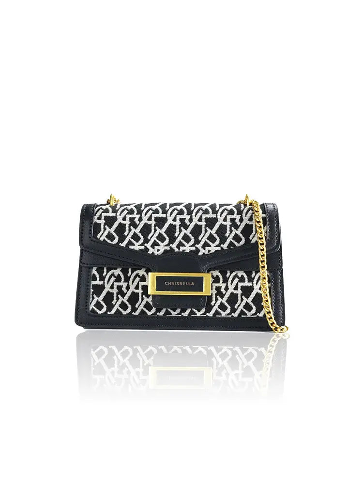 Jacquard Stitch Chain Dionysus Crossbody Bag