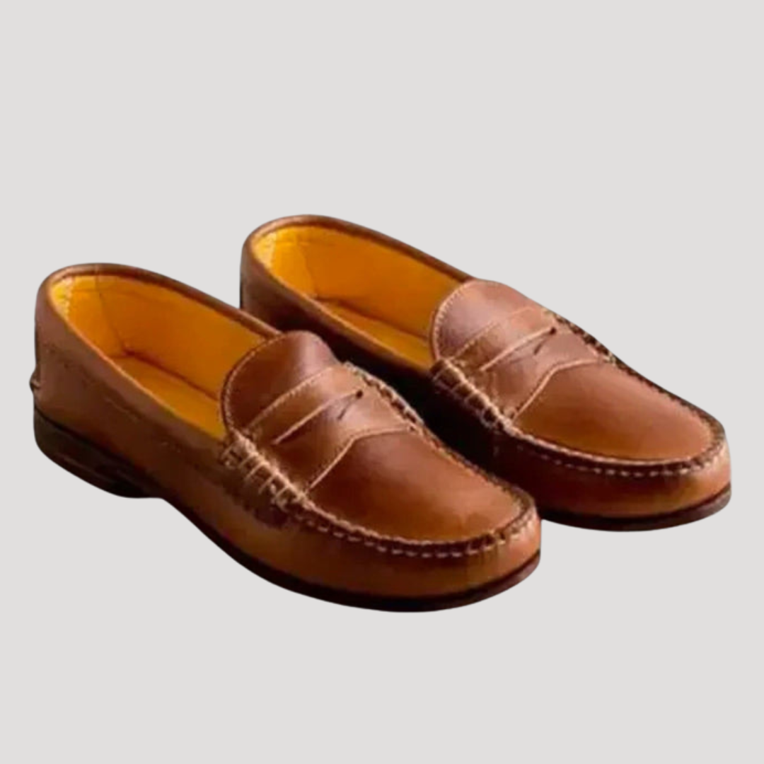 Women’s Flat Shoes with Visible Stitching Comfort