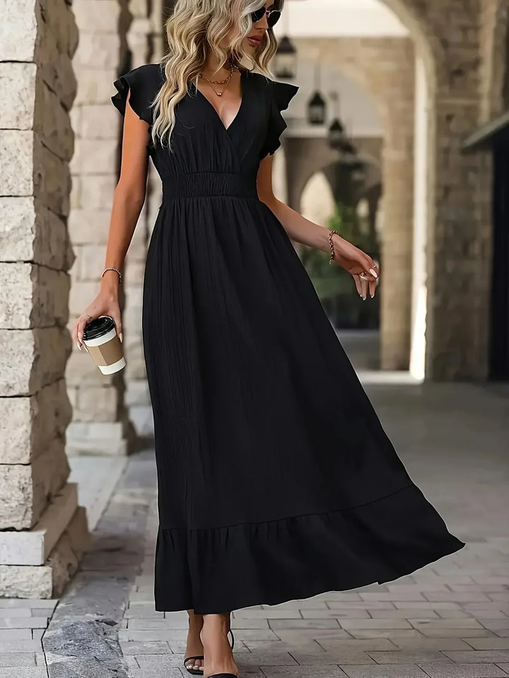 Eloise Ruffle Dress Versatile and Stylish, view 6 - Elena Harper