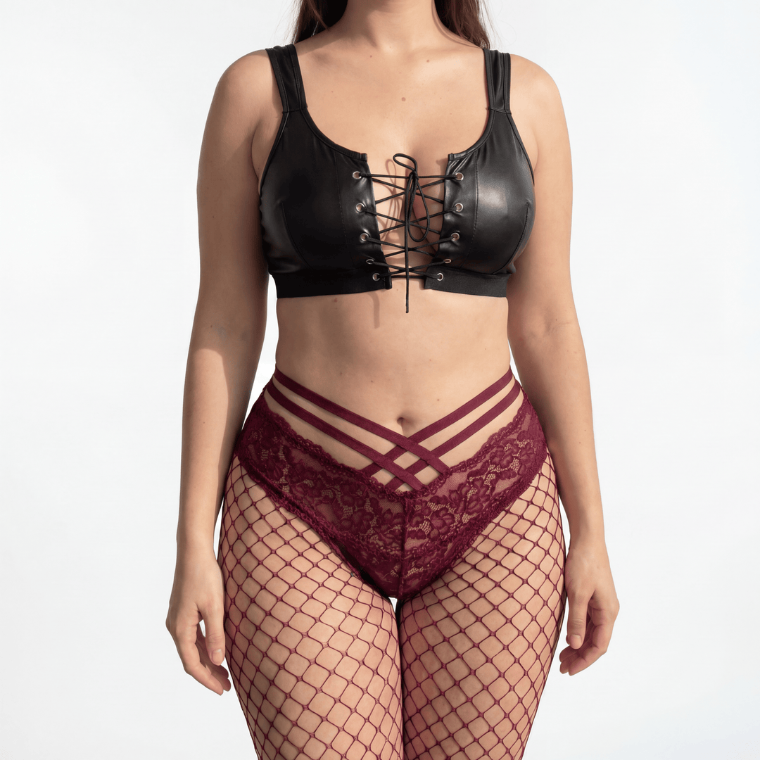 Emma & Rose Durban Naomi™ luminous fishnet tights in soft, luxurious fabrics, showcasing intricate fishnet pattern and sheer finish.