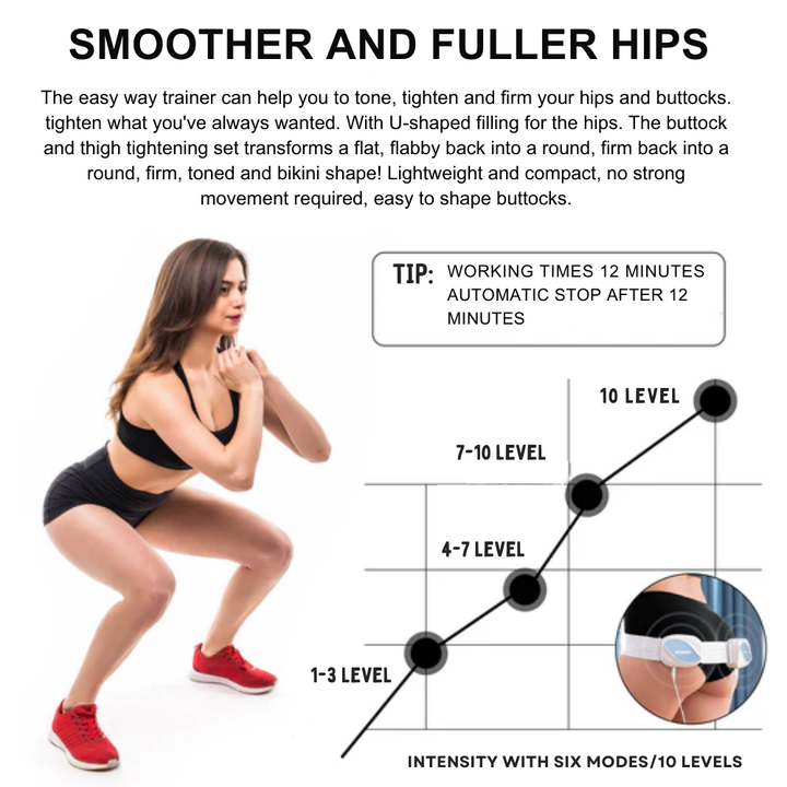 ButtLift™ EMS Trainer for a Firmer Butt
