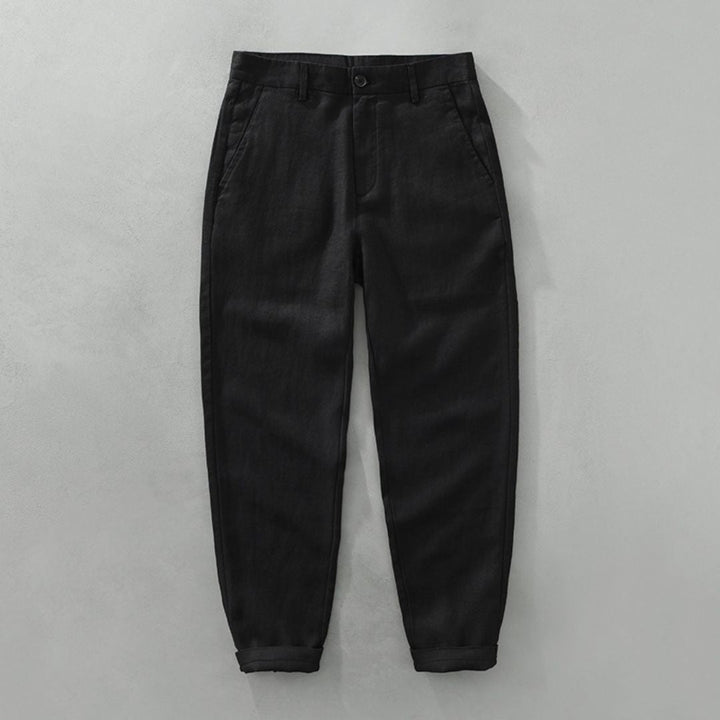 LAURENT MONACO | STRAIGHT LINEN PANTS
