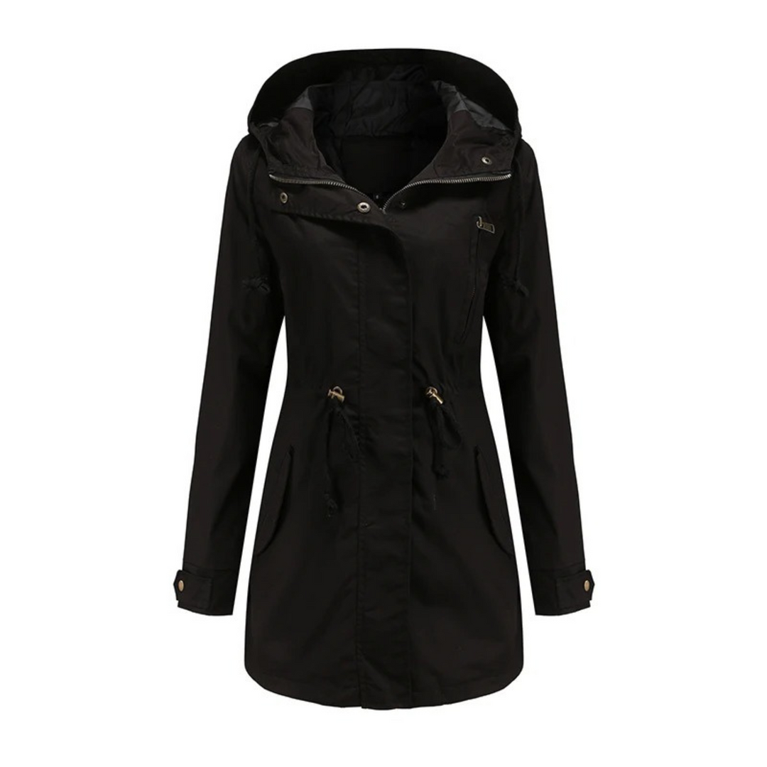 Lightweight and Casual Women's Windbreaker – Comfortable Hooded Jacket