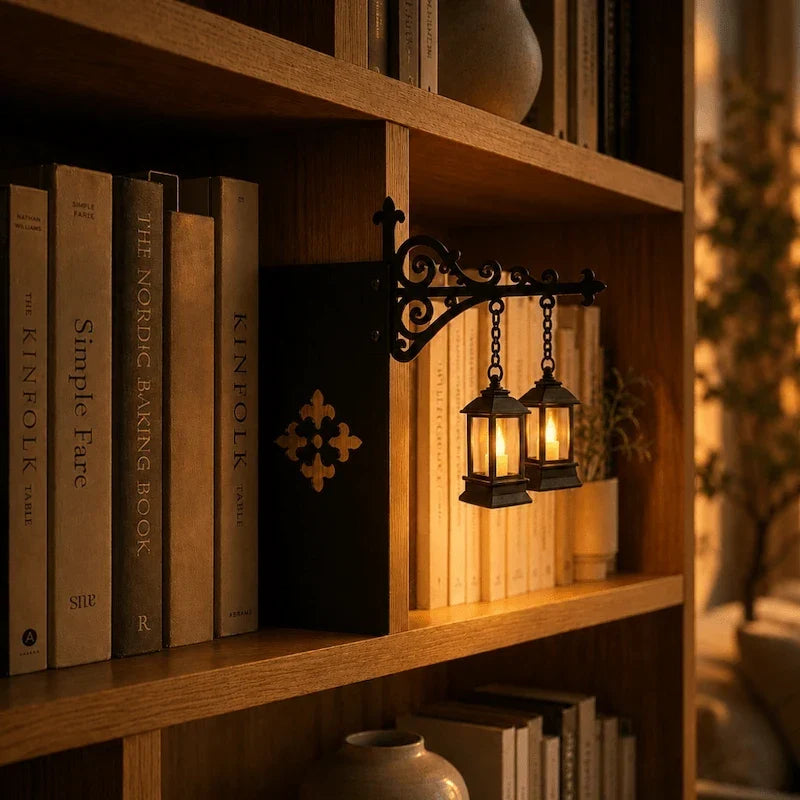 Halloween Ghost & Lantern Bookshelf Light