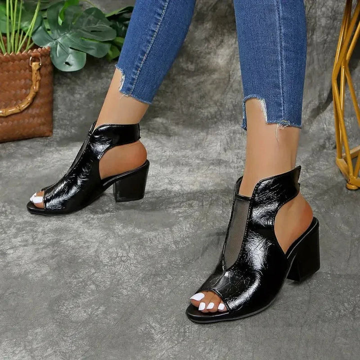 Olin™ | Elegant Leather Heels
