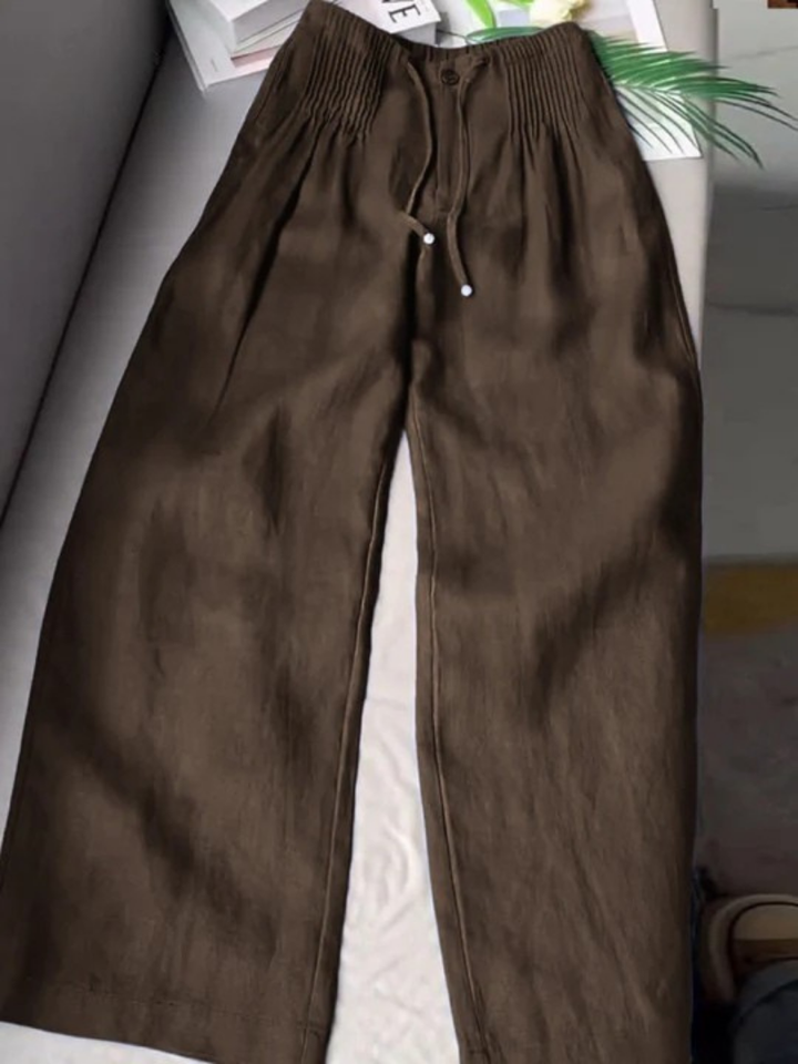 Romilda Elegant Wide Leg Lace Pants, view 7 - Elena Harper