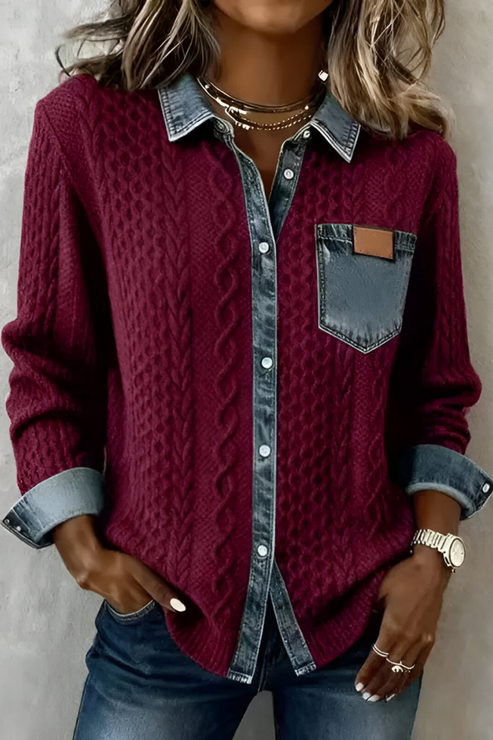 Selo™ | Comfortable Denim Blouse