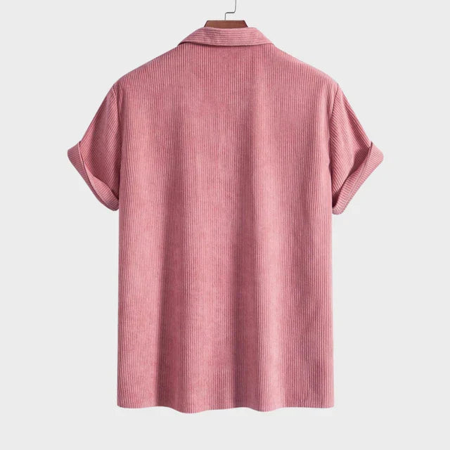 Laurent Monaco Textured Cuba Shirt for Men, view 5 - Elena Harper