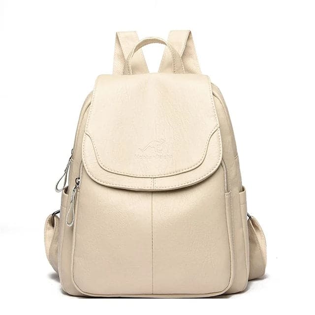 Durable Leather Backpack for Women with Timeless Style - Elena Harper