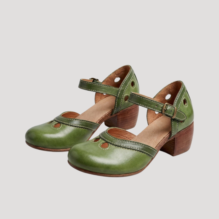 Women's Vintage Ankle Strap Heels