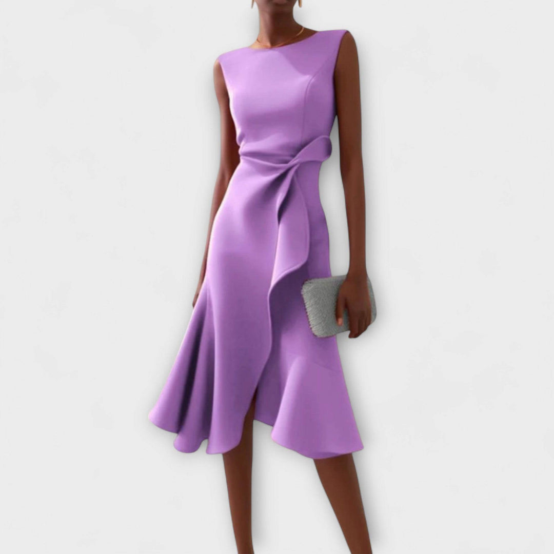 Darlene™ sophisticated midi dress by Emma & Rose Cape Town featuring a fitted silhouette and elegant design.
