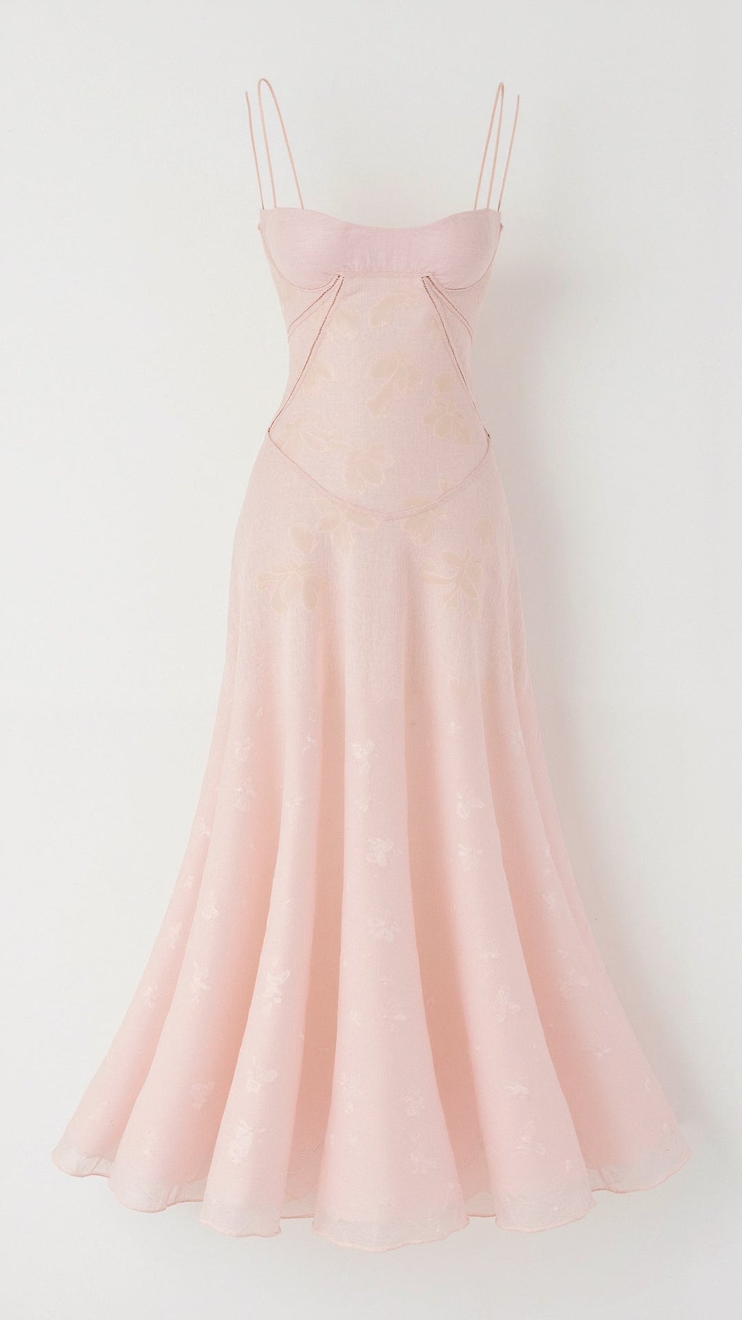 Pavia | Maxi wedding dress with thin straps and flowing design for women