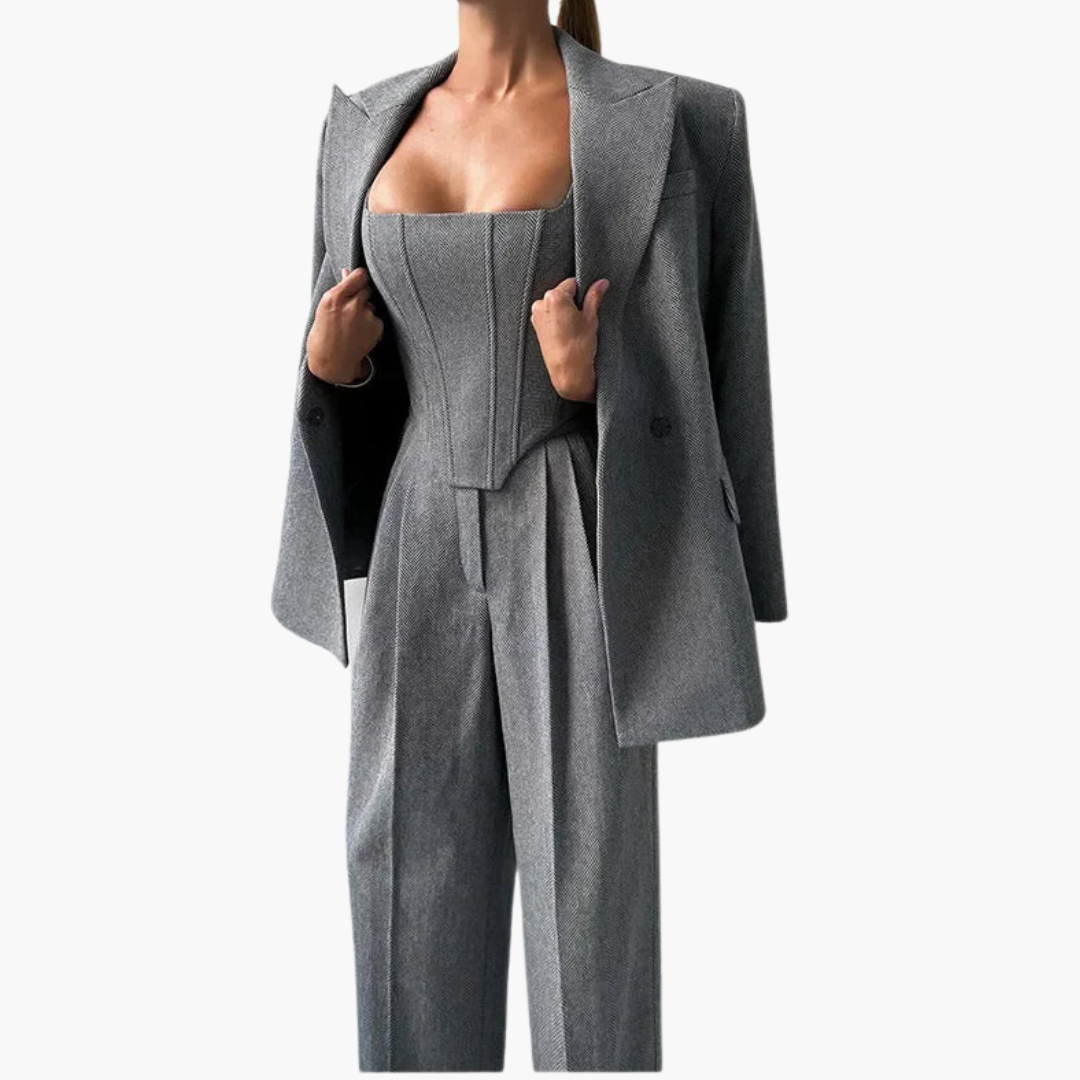 Giselle- 3 Piece Suit, view 6 - Elena Harper