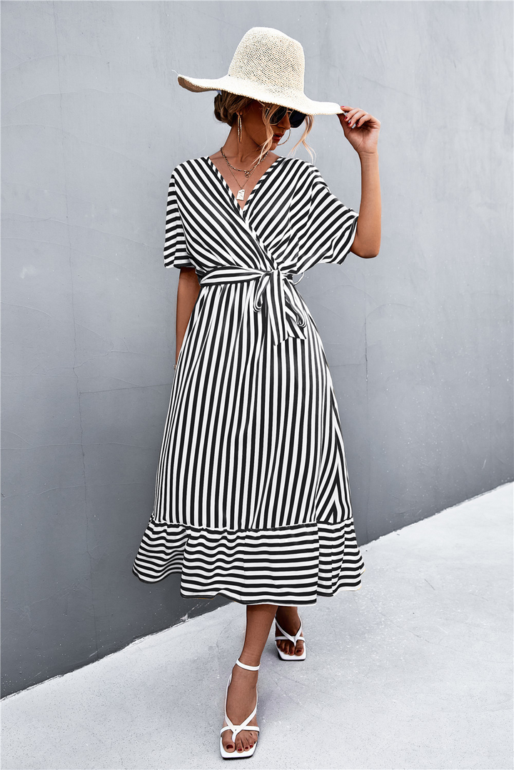 Mary - Striped Maxi Dress