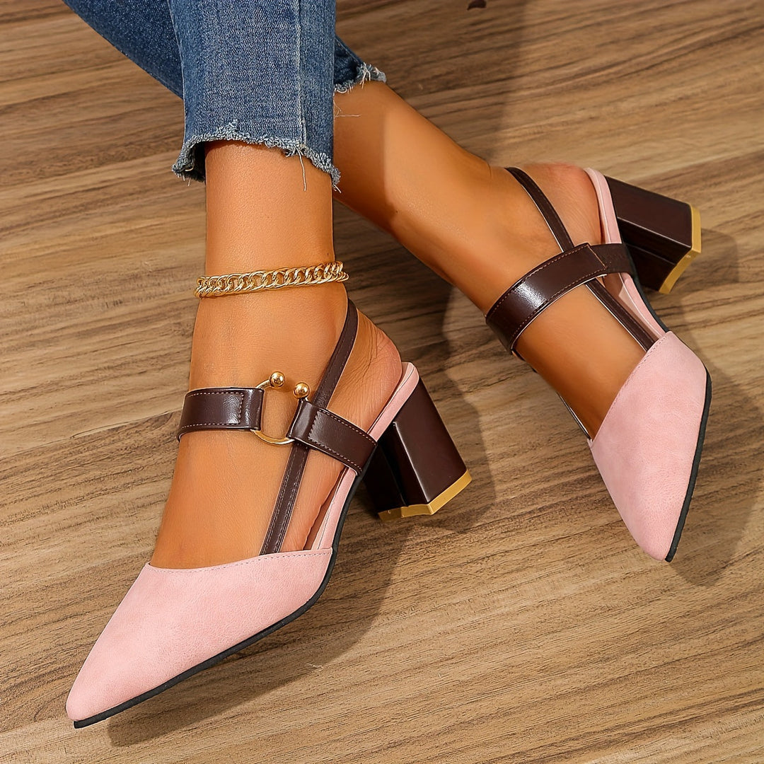 Haven Stylish sandal with high comfort heel for summer, view 5 - Elena Harper