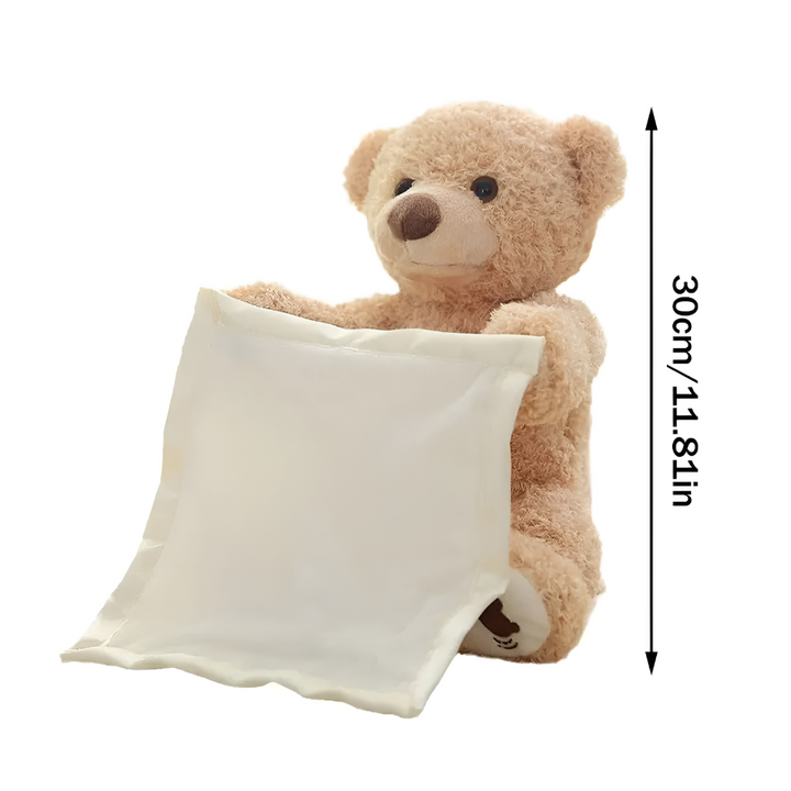 Interactieve kiekeboe-teddybeer