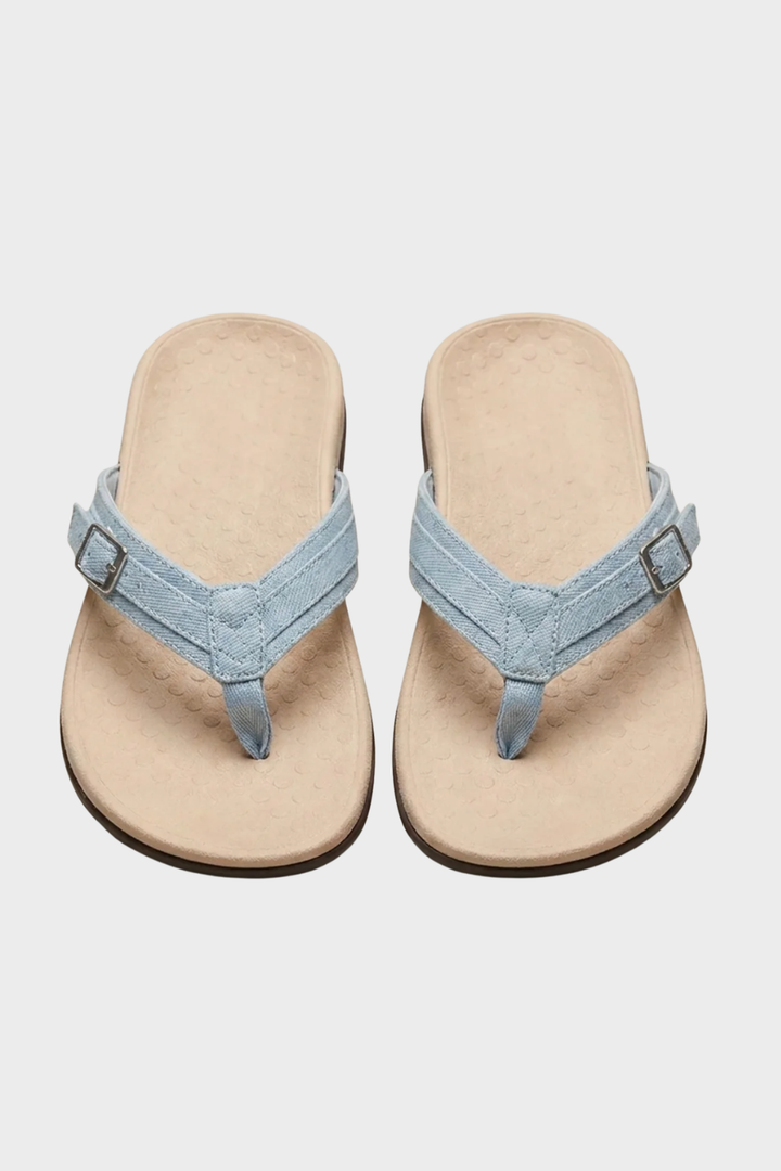 Ladies' Thong Sandals Summer Footbed, view 8 - Elena Harper