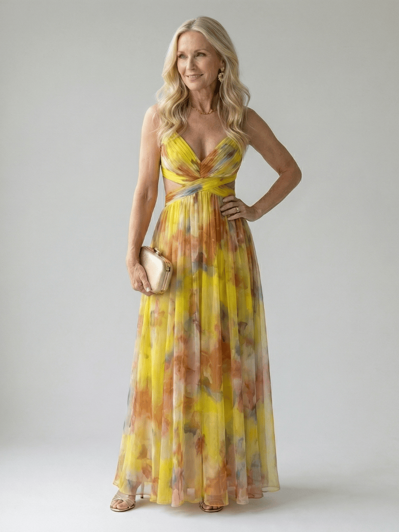 Isel™  |  Soft Wrap Maxi Dress