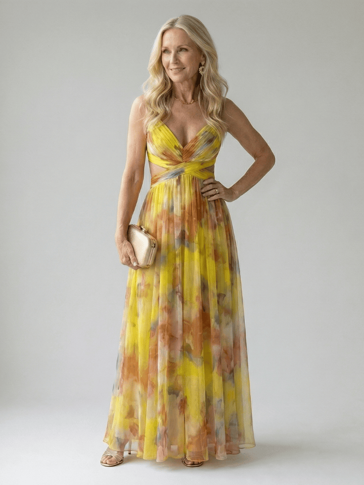 Isel™  |  Soft Wrap Maxi Dress