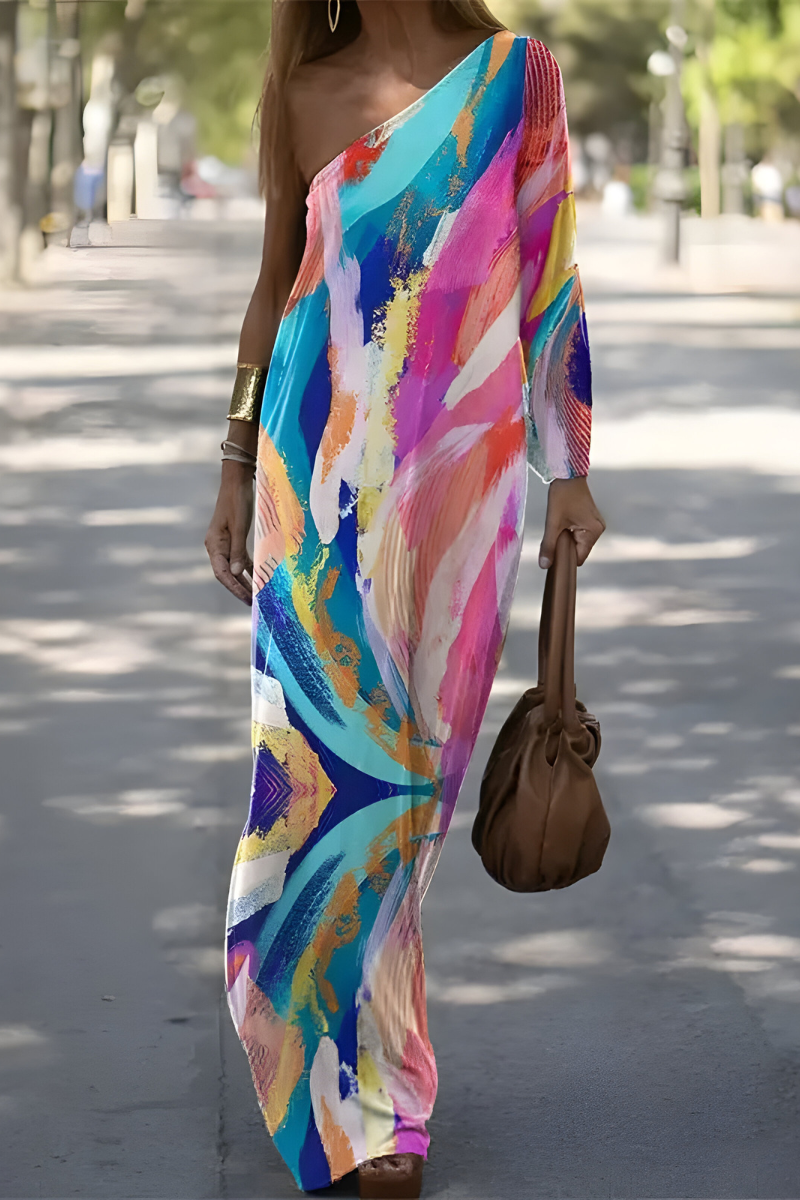 Harley Stylish Off-Shoulder Dress for Special Occasions, view 5 - Elena Harper