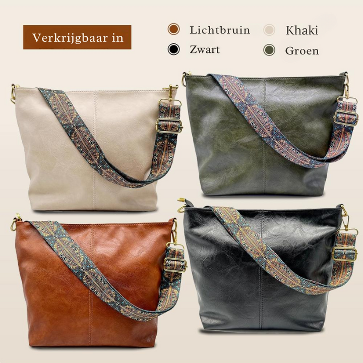 Chelsey’s Vintage Charm | Vegan Leather Shoulder Bag