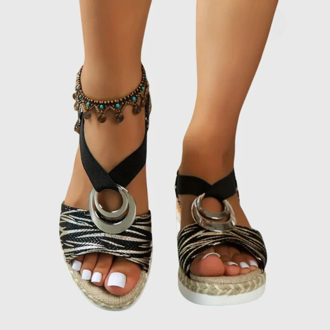 Olalla | Women's Wedge Sandals with Adjustable Strap