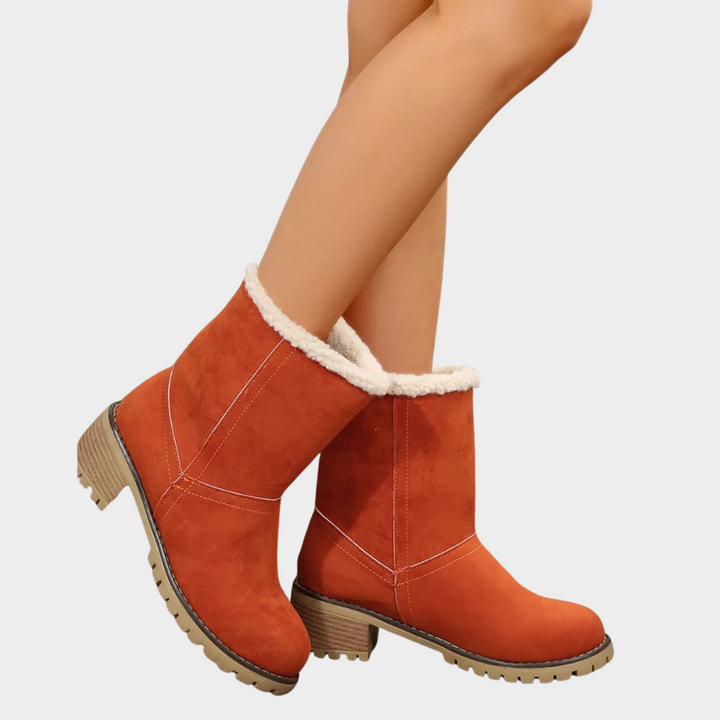 Brynn Winter Boots with Medium Heel - Elena Harper