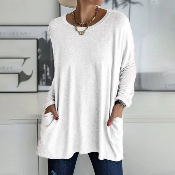 Sabrina | Relaxed Pocket Knit Sweater