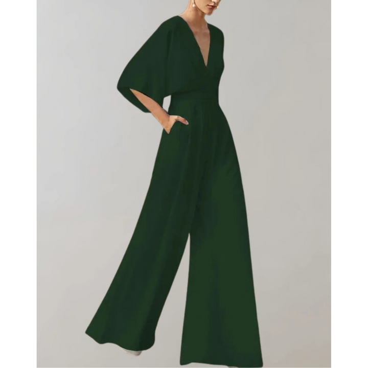 Celia | Women's Jumpsuit with Fitted Design and Wide Legs