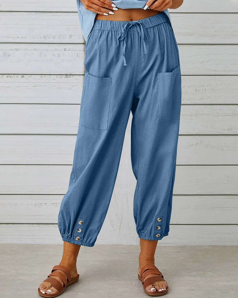 High-Waisted Women's Pants Olivia, view 8 - Elena Harper